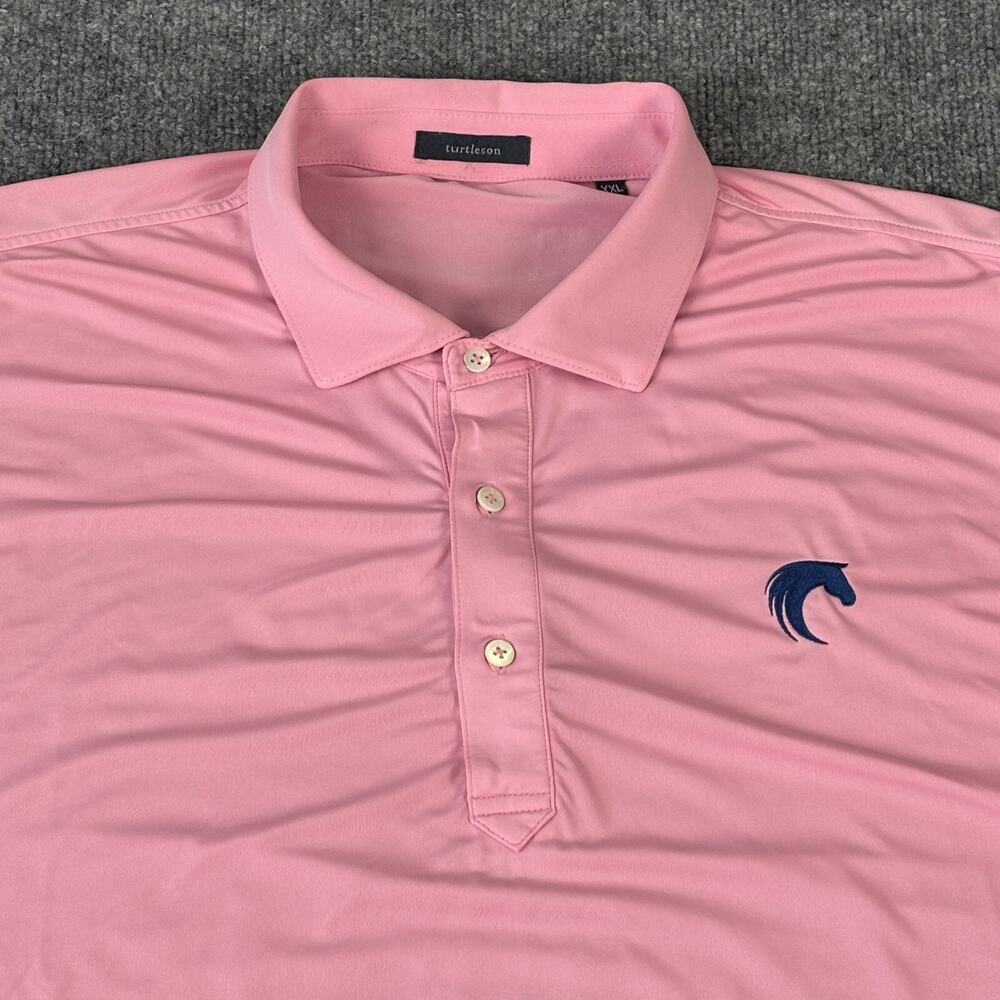 Turtleson Pink Polo Size 2XL Short Sleeve W/LOGO Golf Shirt